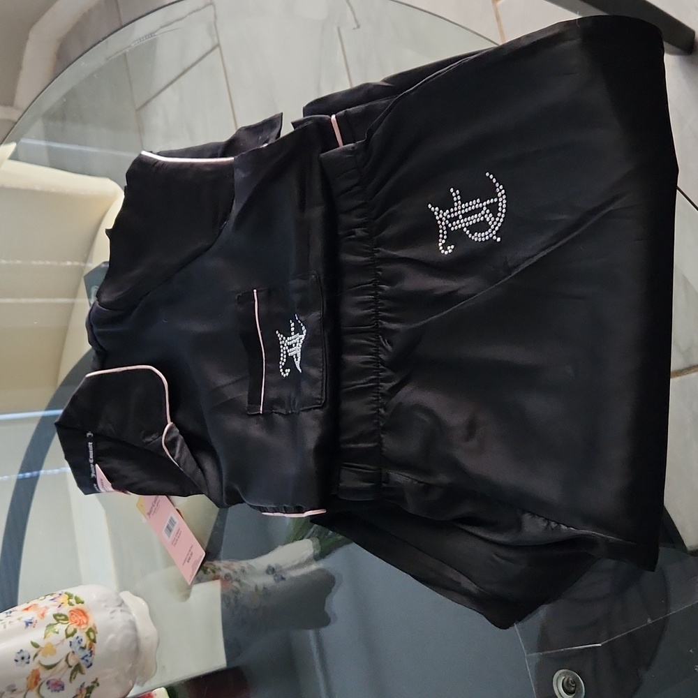 NWT Juicy Couture satin feel pajamas with long pants